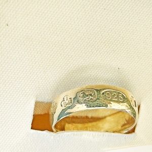RING, COMMEMORATIVE MILLENNIAL 2000 STERLING SILVER .925, LIMITED EDITION BY IBB